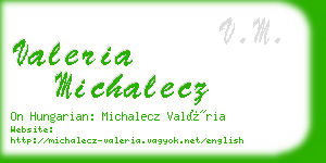 valeria michalecz business card